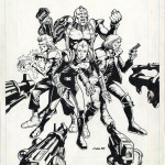 Cam Kennedy : Outcasts #3 cover art DC - 1987)